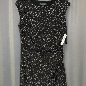 NWT Ralph Lauren Black and white dress, 10P